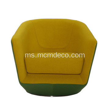 Reka bentuk Unik U-turn Fabric Swivel Chair